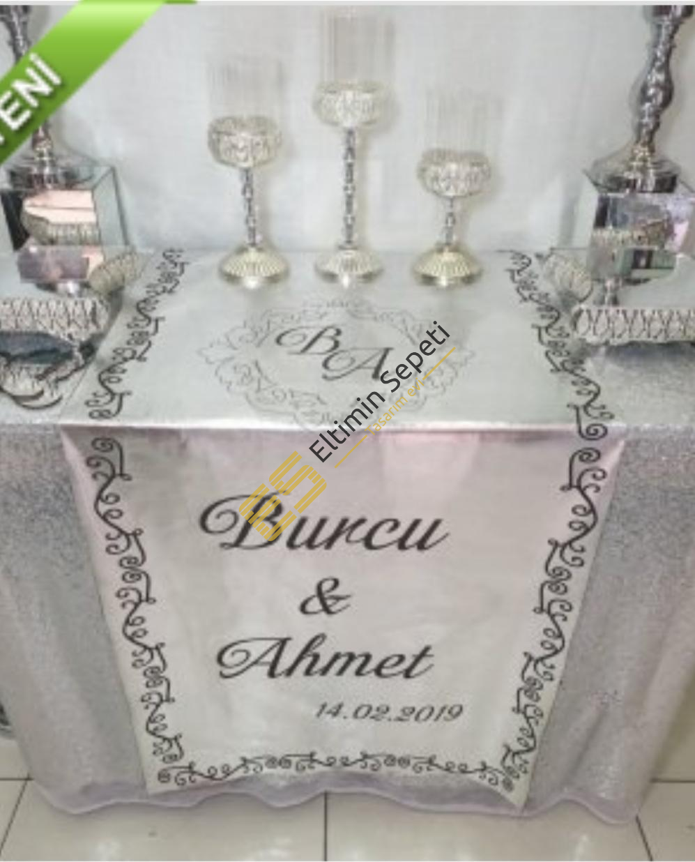 3lu Deri Runner Masa Ve Konsol Dekoru Gumus Masa Ortusu Kazanabil